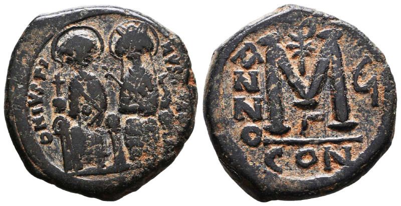 Byzantine Coins Ae, Justin II with Sophia (565-578). AD. Reference: Condition: V...