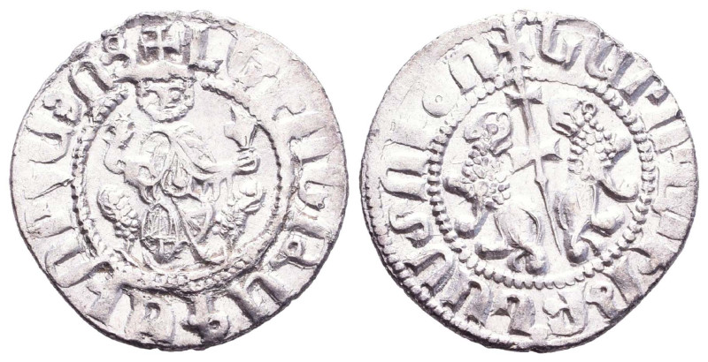 Armenia, Cilician Armenia. Levon I AR Tram. Struck circa AD 1198-1219. Reference...