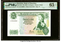 Mauritius Bank of Mauritius 25 Rupees ND (1967) Pick 32b PMG Gem Uncirculated 65 EPQ. HID09801242017 © 2023 Heritage Auctions | All Rights Reserved