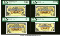 Scotland Royal Bank of Scotland 1 Pound 2.11.1959; 1.5.1962; 1.8.1958; 1.12.1965 Pick 324b (3); 325b Four Examples PCGS Choice About New 58PPQ; Choice...