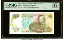 Seychelles Republic of Seychelles 50 Rupees ND (1977) Pick 21a PMG Superb Gem Unc 67 EPQ. HID09801242017 © 2023 Heritage Auctions | All Rights Reserve...