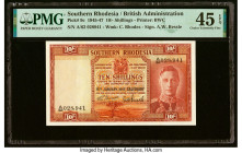 Southern Rhodesia Southern Rhodesia Currency Board 10 Shillings 15.1.1947 Pick 9c PMG Choice Extremely Fine 45 EPQ. HID09801242017 © 2023 Heritage Auc...