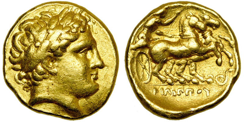 ROYAUME DE MACEDOINE, Philippe II (359-336), AV statère, 323-316 av. J.-C., Lamp...