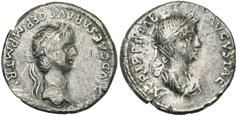 CLAUDE (41-54), AR denier, 50-54, Rome. D/ TI CLAVD CAESAR AVG GERM P M TRIB POT...