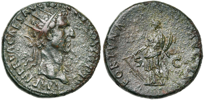 NERVA (96-98), AE as, 97, Rome. D/ IMP NERVA CAES AVG- PM TR P II COS III PP T. ...