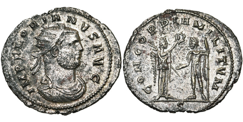 FLORIEN (276), AE antoninien, Cyzique. D/ IMP FLORIANVS AVG B. r., dr., cuir. à ...