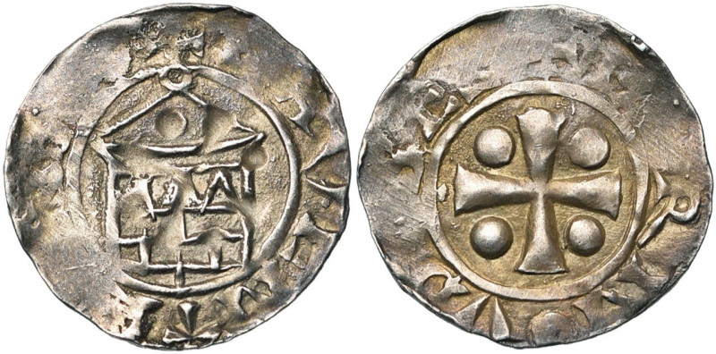 NEDERLAND, DEVENTER, Bernulphus, bisschop van Utrecht (1046-1054), AR denier. Vz...