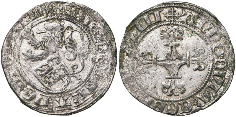 LIEGE, Principauté, Jean de la Marck, élu (1482-1484), AR demi-aidant, 1484, Liè...