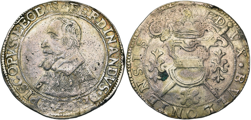 LIEGE, Principauté, Ferdinand de Bavière (1612-1650), AR double teston de 30 pat...