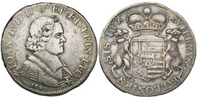 LIEGE, Principauté, Jean-Louis d'Elderen (1688-1694), AR ducaton, 1689, Liège. A la grande tête. Tranche lisse. D/ B. à d., coiffé d'une calotte. R/ E...