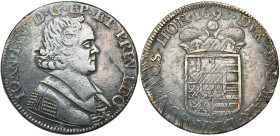 LIEGE, Principauté, Jean-Louis d'Elderen (1688-1694), AR patagon, 1691, Liège. Tranche cordonnée. D/ B. à d. R/ Ecu couronné. Chestret 654; Dengis 112...