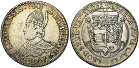 LIEGE, Principauté, Siège vacant (1744), AR écu au saint Lambert (patagon), 1744, Liège. 200 p. frappées. D/ B. mitré du saint à g. R/ Cartouche couro...