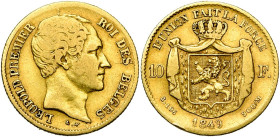BELGIQUE, Royaume, Léopold Ier (1831-1865), AV 10 francs, 1849. Dupriez 403; Fr. 408. Rare.

Beau à Très Beau