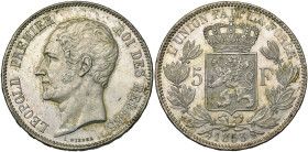 BELGIQUE, Royaume, Léopold Ier (1831-1865), AR 5 francs, 1853. Dupriez 541.

Superbe à Fleur de Coin