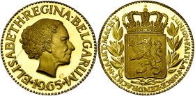 BELGIQUE, Royaume, Baudouin (1951-1993), médaille, 1965. Reine Elisabeth. D/ T. à d. R/ Armoiries. 35,25g. Titre 0,900.

Flan poli