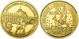 BELGIQUE, Royaume, Albert II (1993-2013), AV 50 euro, 2010. Musée royal de l'Afrique centrale.

Flan poli