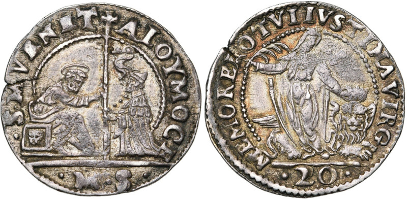 ITALIE, VENISE, Alvise Mocenigo Ier (1570-1577), AR 20 soldi (lira), s.d. (1572-...