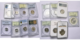 SUISSE, lot de 14 p., toutes gradées: 5 francs 1937; 2 francs 1940, 1943, 1948; 1 franc 1931, 1943, 1947 (2), 1953, 1956; 1/2 franc 1921, 1940, 1941, ...