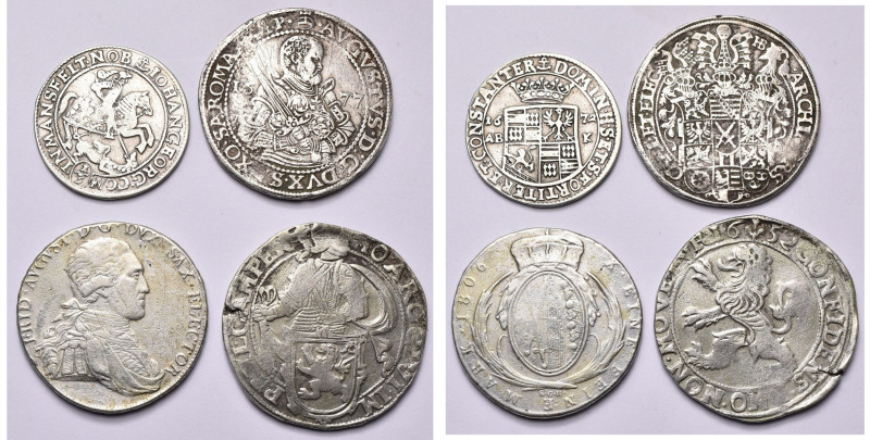 lot de 4 p.: Allemagne, Mansfeld-Bornstedt, Franz Maximilian et Heinrich Franz, ...