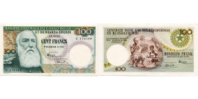 CONGO BELGE, 100 francs, 01.03.55. Série C. Pick 33a. Légère trace de pli.

Superbe à Neuf