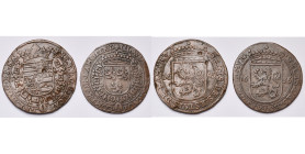 PAYS-BAS MERIDIONAUX, lot de 2 jetons en cuivre des Etats de Namur: 1636, Bruxelles, Claude de Lannoy, comte de la Motterie; 1649, Bruxelles, Philippe...