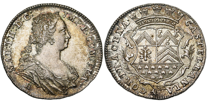 PAYS-BAS MERIDIONAUX, AR jeton, s.d. (1752), N. Heylbrouck. Châtellenie de Court...