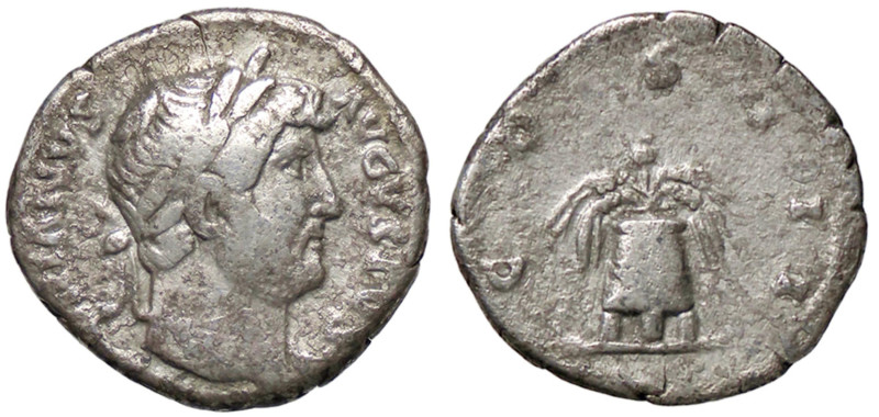 ROMANE IMPERIALI - Adriano (117-138) - Denario C. 172; RIC 230 (AG g. 3,17)
qBB...