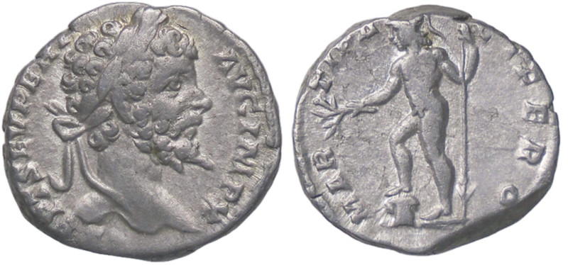 ROMANE IMPERIALI - Settimio Severo (193-211) - Denario C. 315 (AG g. 3,32)
BB+/...