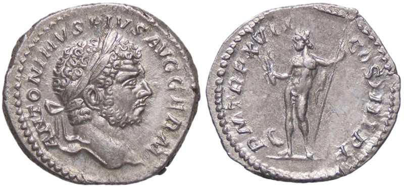 ROMANE IMPERIALI - Caracalla (198-217) - Denario - C. 239; RIC 240 (AG g. 3,07)...