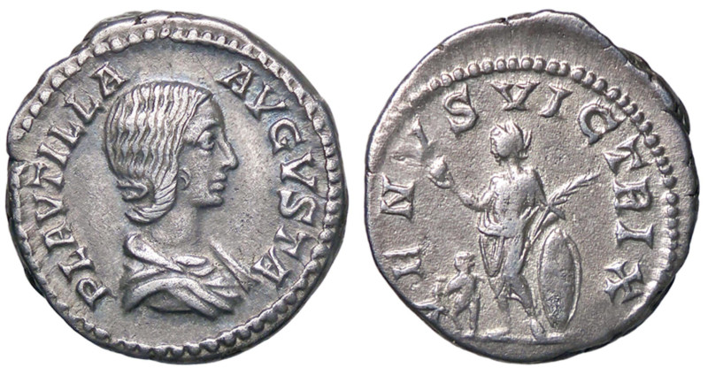 ROMANE IMPERIALI - Plautilla (moglie di Caracalla) - Denario C. 25; RIC 369 (AG ...