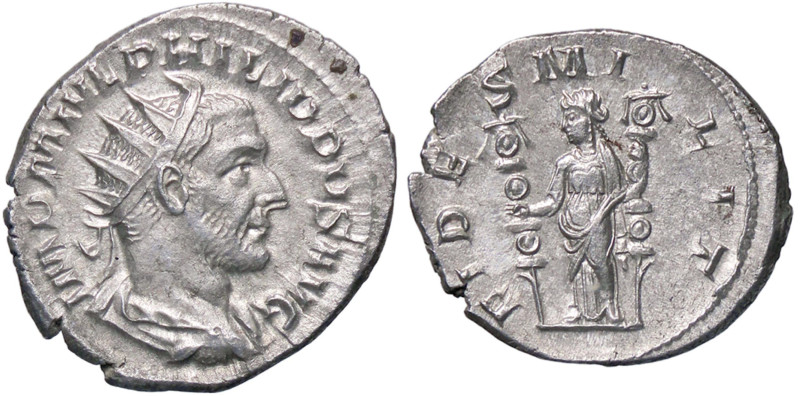 ROMANE IMPERIALI - Filippo I (244-249) - Antoniniano C. 55 (AG g. 3,86)
qSPL