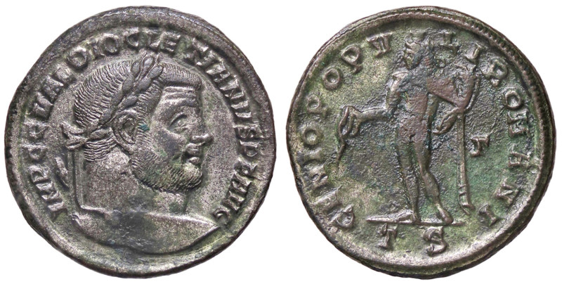 ROMANE IMPERIALI - Diocleziano (284-305) - Follis (Tessalonica) (MI g. 9,66)
qS...