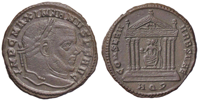 ROMANE IMPERIALI - Massimiano Ercole (286-310) - Follis (Aquileia) (MI g. 6,89)...