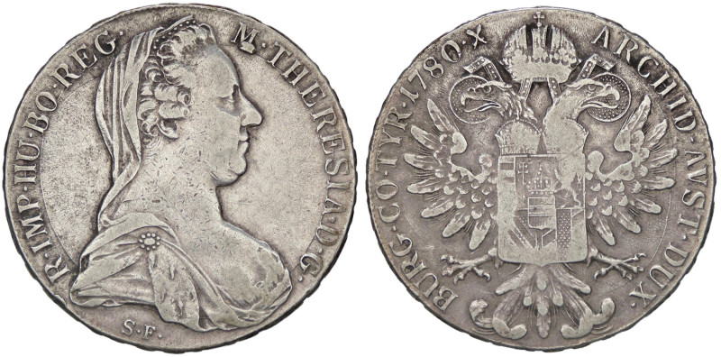 ESTERE - AUSTRIA - Maria Teresa (vedova) (1765-1780) - Tallero 1780 Kr. 23 AG
B...