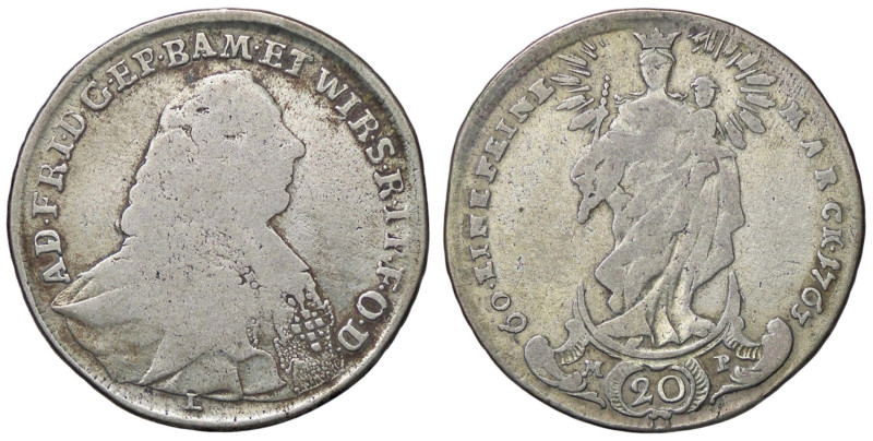 ESTERE - GERMANIA - WURZBURG - Adam Friedrich von Seinsheim (1755-1779) - 20 Kre...