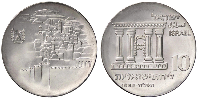 ESTERE - ISRAELE - Repubblica (1948) - 10 Lirot 1968 Kr. 51 AG
qFDC