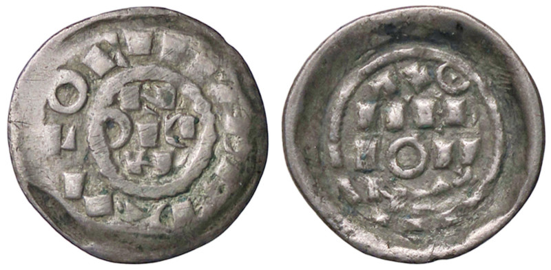 ZECCHE ITALIANE - MILANO - Enrico II (1004-1024) - Denaro scodellato CNI 1/12; M...