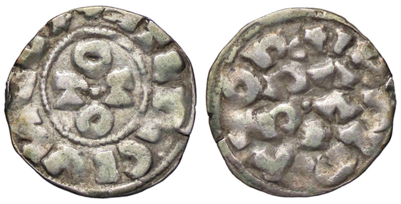 ZECCHE ITALIANE - PAVIA - Ottone III (983-1002) - Denaro CNI 3/36; MIR 831 (AG g...