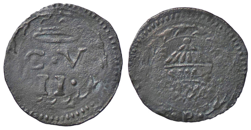 ZECCHE ITALIANE - URBINO - Guidobaldo II (1538-1574) - Quattrino CNI 184 e seg.;...