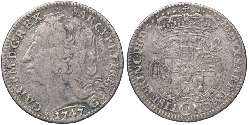 SAVOIA - Carlo Emanuele III (1730-1773) - Lira 1747 Mont. 90 R AG
qBB