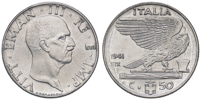 SAVOIA - Vittorio Emanuele III (1900-1943) - 50 Centesimi 1941 XIX Impero Pag. 8...