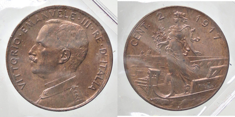 SAVOIA - Vittorio Emanuele III (1900-1943) - 2 Centesimi 1917 Prora Pag. 939; Mo...