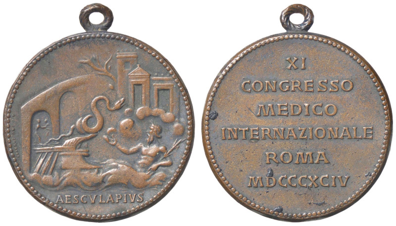 MEDAGLIE - CITTA' - Roma - Medaglia 1894 - Congresso Medico AE Ø 36
qSPL