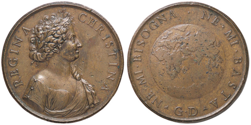 MEDAGLIE ESTERE - SVEZIA - Cristina (1632-1654) - Medaglia AE Ø 61
BB+