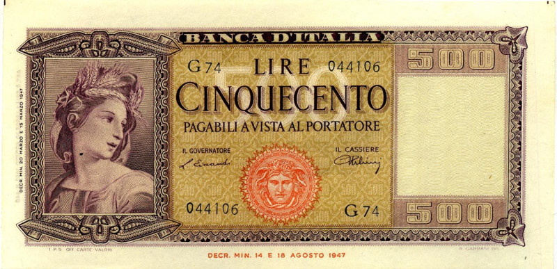 CARTAMONETA - BANCA d'ITALIA - Repubblica Italiana (monetazione in lire) (1946-2...