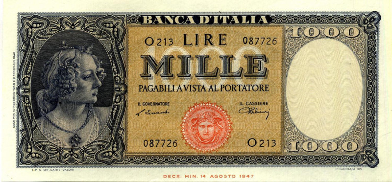 CARTAMONETA - BANCA d'ITALIA - Repubblica Italiana (monetazione in lire) (1946-2...