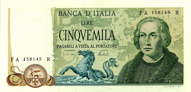 CARTAMONETA - BANCA d'ITALIA - Repubblica Italiana (monetazione in lire) (1946-2...