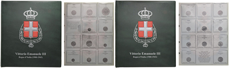 ACCESSORI Due album Regno d'Italia, Vittorio Emanuele III, con le pagine delle m...