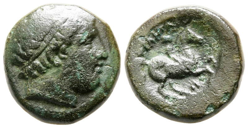 Macedon. Uncertain mint. Philip II of Macedon 359-336 BC. 
Bronze Æ

18 mm, 6...