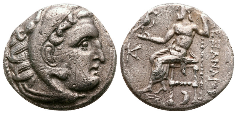 Kings of Macedon. Kolophon. Alexander III "the Great" 336-323 BC. 
Drachm AR
...